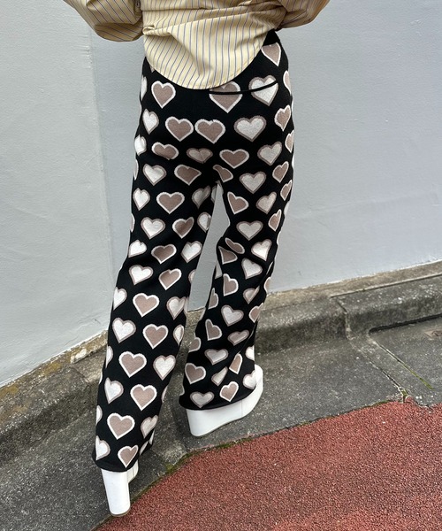 crewre online shop / サイドシームレスニットパンツ