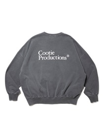 Pigment Dyed Open End Yarn Sweat Crew Ｓ Pigment Dyed Open End Yarn Sweat Crew(S BLACK): COOTIE PRODUCTIONS