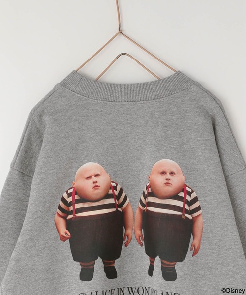 LOWRYS FARM（ローリーズファーム）の「ＡＬＩＣＥ/バックプリントウラケ　247298（Tシャツ/カットソー・キッズ・チャコールグレー/グレー・120cm/140cm/130cm/150cm/110cm）」の8枚目の写真