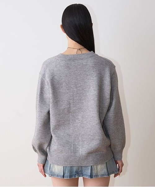 【セール】ニューヨークVネックニット（ニット/セーター）｜Mi-je（ミジェ）