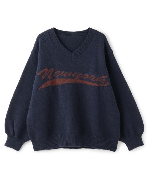 【セール】ニューヨークVネックニット（ニット/セーター）｜Mi-je（ミジェ）