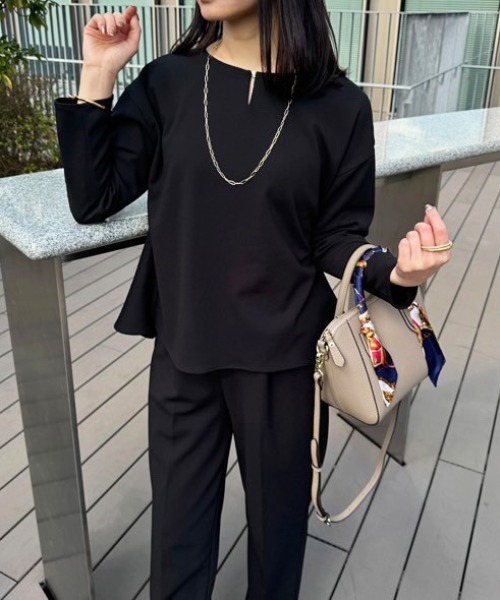 セール】GOKU楽 長袖セットアップ（パンツドレス）｜ikka（イッカ）の