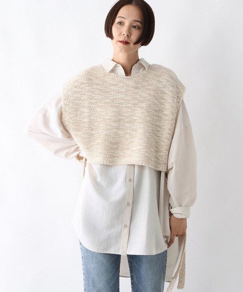 サラキレポンチョチュニック　Tシャツ 2点セット　LEPSIM 珈琲美学アベ LEPSIMレプシィムサラキレポンチョシャツチュニックSS 黒