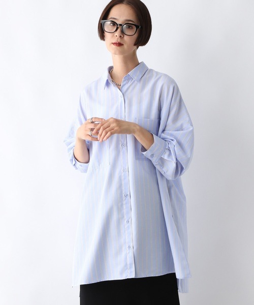 ブラウス シャツ サラキレポンチョ長袖シャツチュニック　242480 レディース LEPSIM ブラウス シャツ サラキレポンチョ長袖シャツチュニック