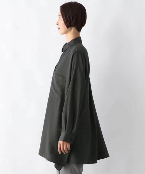 LEPSIM（レプシィム）の「サラキレポンチョ長袖シャツチュニック