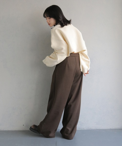 cheriella（シェリエラ）の「【cheriella】前後２WAYショート丈ニットカーディガン 2-WAY SHORT KNIT CARDIGAN（カーディガン/ボレロ・レディース・ピンク/ライトグレー/ブルー系その他/ブラック/アイボリー/ブルー/チャコールグレー・M）」の21枚目の写真