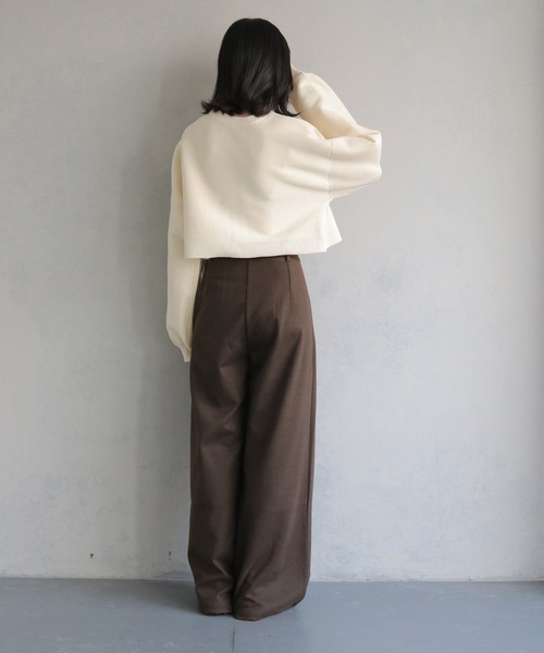cheriella（シェリエラ）の「【cheriella】前後２WAYショート丈ニットカーディガン 2-WAY SHORT KNIT CARDIGAN（カーディガン/ボレロ・レディース・ピンク/ライトグレー/ブルー系その他/ブラック/アイボリー/ブルー/チャコールグレー・M）」の22枚目の写真