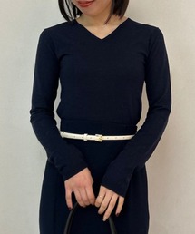 ✸ドリスヴァンノッテン✸カシミヤ✸シルク✸前V✸半袖ニット✸ DRIES VAN NOTEN(ドリスヴァンノッテン) 24SS コレクション