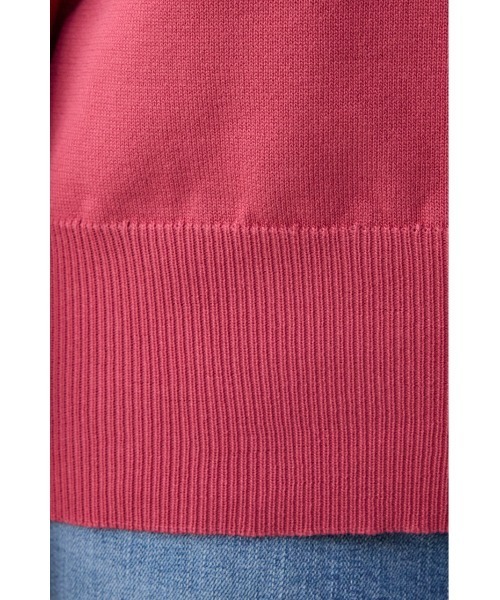 AZUL by moussy（アズールバイマウジー）の「ショルダーバイカラーニット（ニット/セーター・レディース・ブルー系その他/ピンク/ピンク系その他/アイボリー・FREE）」の18枚目の写真