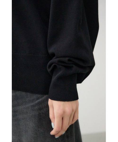 AZUL by moussy（アズールバイマウジー）の「ショルダーバイカラーニット（ニット/セーター・レディース・ブルー系その他/ピンク/ピンク系その他/アイボリー・FREE）」の16枚目の写真