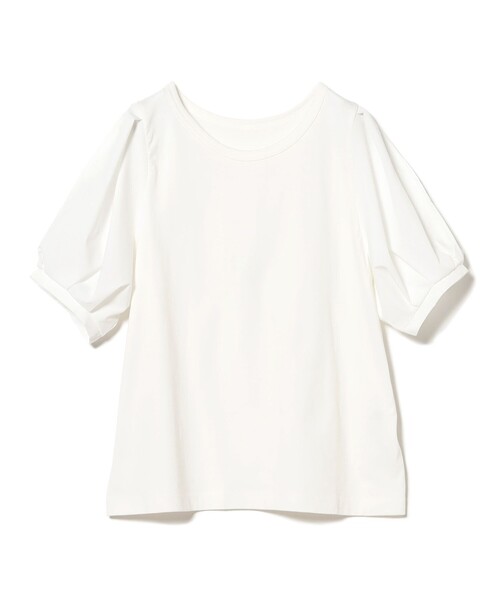 Ray BEAMS（レイビームス）の「スリット パフスリーブ Tシャツ [洗える]（Tシャツ/カットソー・レディース・ホワイト/ブラック/クリーム・ONE SIZE）」の16枚目の写真