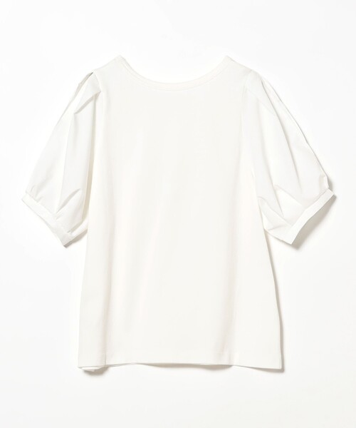 Ray BEAMS（レイビームス）の「スリット パフスリーブ Tシャツ [洗える]（Tシャツ/カットソー・レディース・ホワイト/ブラック/クリーム・ONE SIZE）」の17枚目の写真