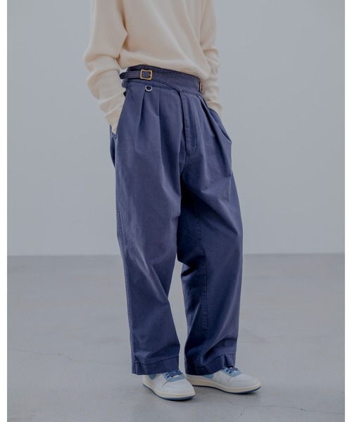 uniform experiment（ユニフォームエクスペリメント）の「GURKHA PANTS（その他パンツ・メンズ・ネイビー/ホワイト・2/3/1/4）」の3枚目の写真
