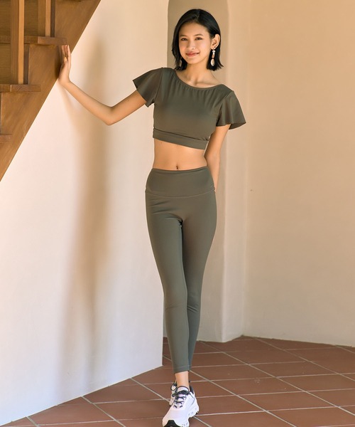 Ungrid（アングリッド）の「UNGRID/アングリッド 水着/レギンス/フィットネス/水陸両用 レギンスFIT 550301（レギンス/スパッツ・レディース・ブラック/カーキ・L/M）」の21枚目の写真