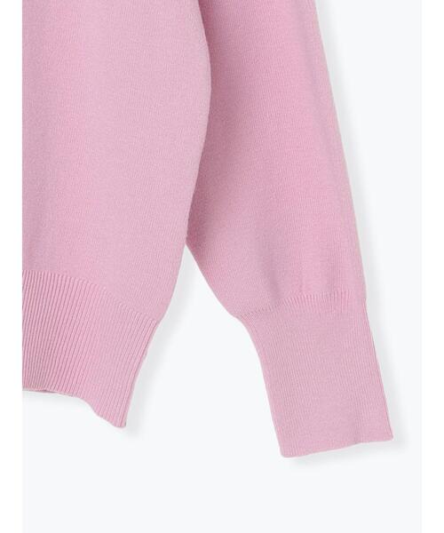 Te chichi TERRASSE（テチチテラス）の「総針Vネックニット（ニット/セーター・レディース・オフホワイト/ピンク/グレー・F）」の14枚目の写真