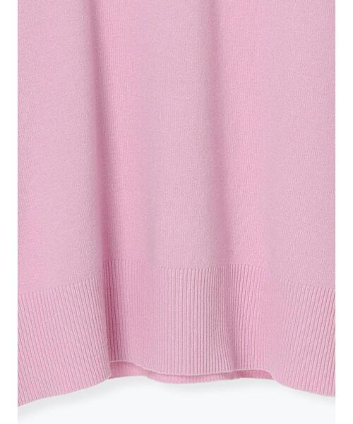 Te chichi TERRASSE（テチチテラス）の「総針Vネックニット（ニット/セーター・レディース・オフホワイト/ピンク/グレー・F）」の15枚目の写真