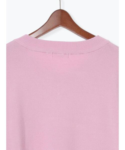 Te chichi TERRASSE（テチチテラス）の「総針Vネックニット（ニット/セーター・レディース・オフホワイト/ピンク/グレー・F）」の16枚目の写真