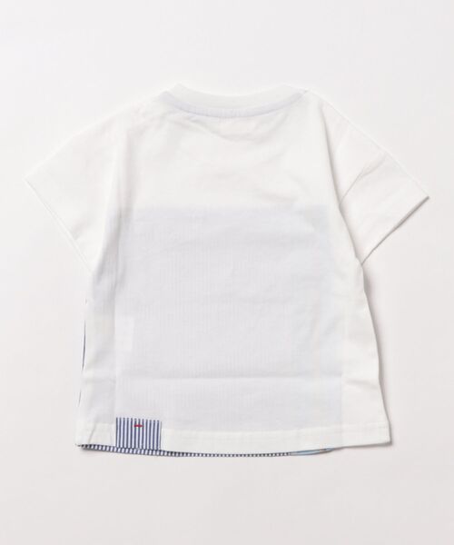 RAGMART（ラグマート）の「切り替えTシャツ（Tシャツ/カットソー・キッズ・グレー/カーキ/オフホワイト・95cm/90cm/80ｃｍ）」の7枚目の写真