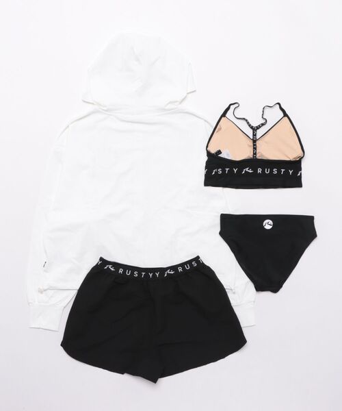 RUSTY/ラスティー 水着 4点セット 水陸両用 UVカット RUSTY/ラスティー 4点セット 水着 水陸両用 UVカット 925805