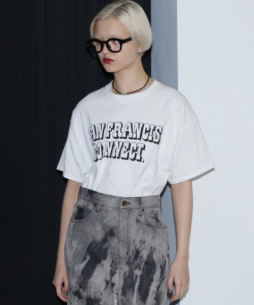 ROSE BUD(ローズバッド)の「(SANFRANCISCO.NNECT. )Tシャツ(Tシャツ/カットソー・レディース・ホワイト・ONE SIZE)」の1枚目の写真