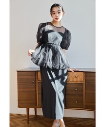 【新品タグ付き】niana ANDRESD グレー　トップスのみ niana ニアナ パーティードレス[品番：FT000005778]｜Fashion