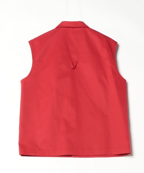 VOAAOV(ヴォアーブ)の「【VOAAOV】BIO TWILL No Sleeve Shirt(シャツ/ブラウス・メンズ・ブラック/レッド/ライトブラウン・1)」の4枚目の写真