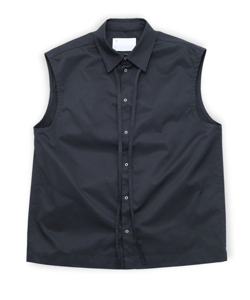 VOAAOV(ヴォアーブ)の「【VOAAOV】BIO TWILL No Sleeve Shirt(シャツ/ブラウス・メンズ・ブラック/レッド/ライトブラウン・1)」の15枚目の写真