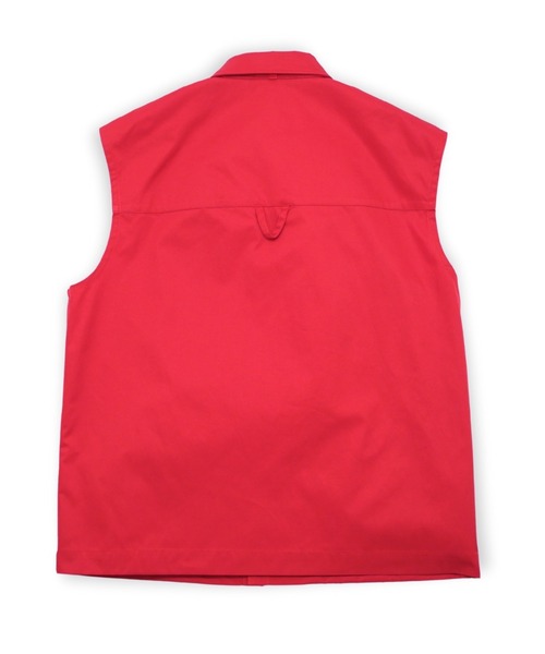 VOAAOV(ヴォアーブ)の「【VOAAOV】BIO TWILL No Sleeve Shirt(シャツ/ブラウス・メンズ・ブラック/レッド/ライトブラウン・1)」の6枚目の写真