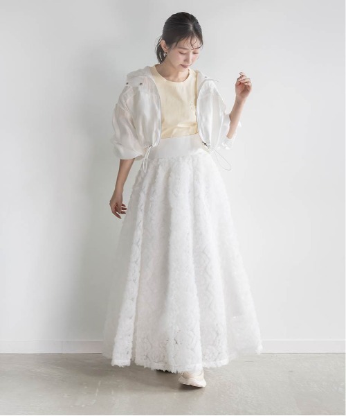 RANDA(ランダ)の「ジップアップブルゾン(ブルゾン・レディース・クリーム/ホワイト/ピンク・0/1)」の7枚目の写真