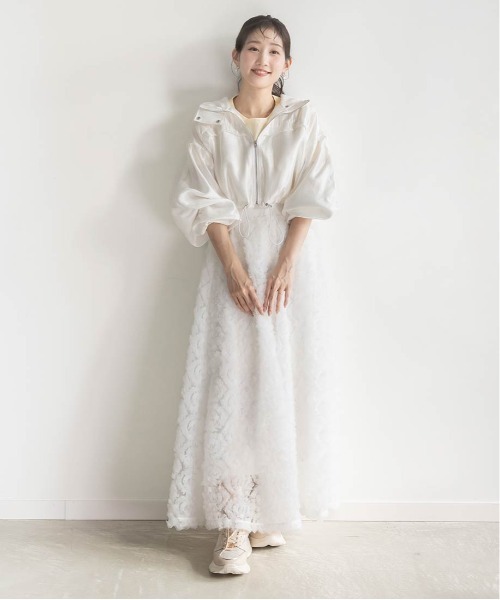 RANDA(ランダ)の「ジップアップブルゾン(ブルゾン・レディース・クリーム/ホワイト/ピンク・0/1)」の11枚目の写真