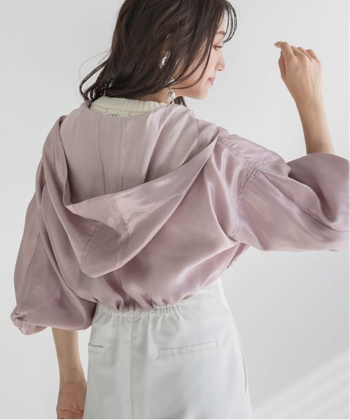 RANDA(ランダ)の「ジップアップブルゾン(ブルゾン・レディース・クリーム/ホワイト/ピンク・0/1)」の14枚目の写真