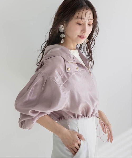 RANDA(ランダ)の「ジップアップブルゾン(ブルゾン・レディース・クリーム/ホワイト/ピンク・0/1)」の15枚目の写真