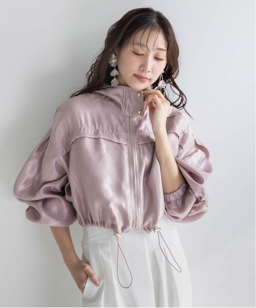 RANDA(ランダ)の「ジップアップブルゾン(ブルゾン・レディース・クリーム/ホワイト/ピンク・0/1)」の17枚目の写真