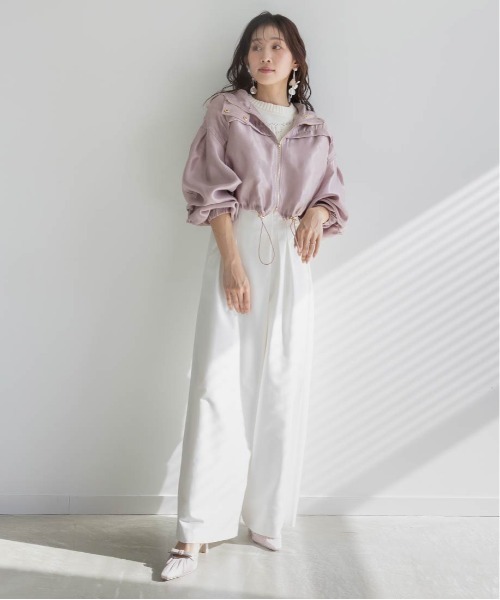 RANDA(ランダ)の「ジップアップブルゾン(ブルゾン・レディース・クリーム/ホワイト/ピンク・0/1)」の20枚目の写真