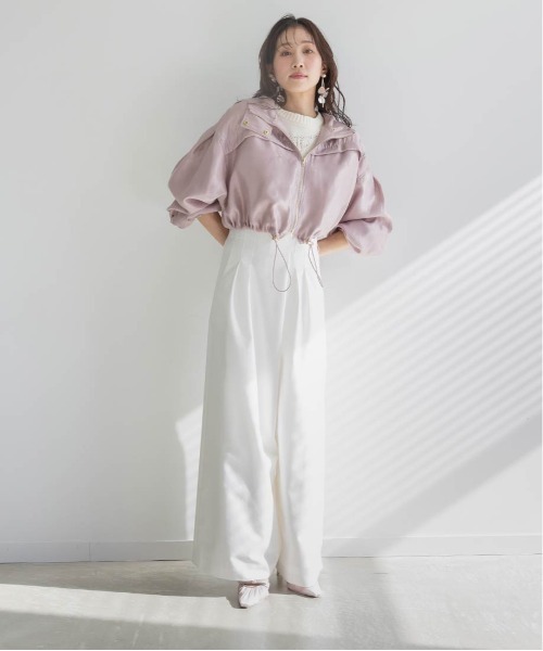 RANDA(ランダ)の「ジップアップブルゾン(ブルゾン・レディース・クリーム/ホワイト/ピンク・0/1)」の21枚目の写真