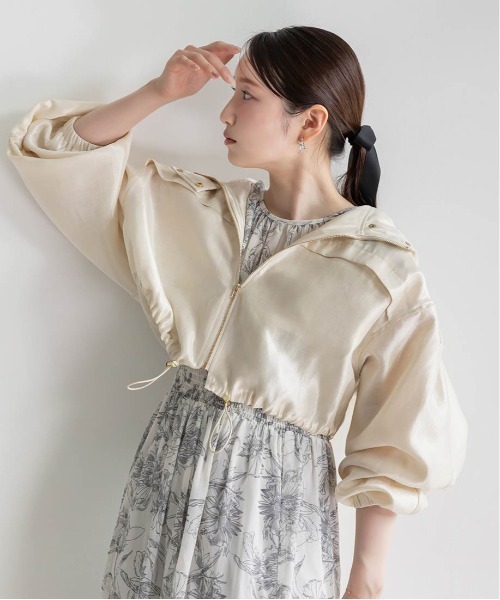 RANDA(ランダ)の「ジップアップブルゾン(ブルゾン・レディース・クリーム/ホワイト/ピンク・0/1)」の22枚目の写真