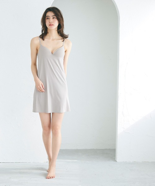 coca（coca）（コカ）の「ペチコートワンピース（インナーウェア/肌着・レディース・アイボリー/グレイッシュベージュ/ブラック/ライトベージュ・S/L/M）」の14枚目の写真