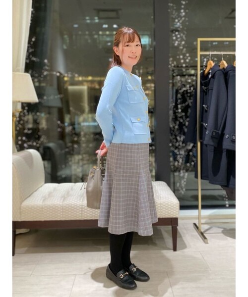 【未使用】Brooks Brothers ノーカラーツイードジャケット金ボタンS ミラノリブ ゴールドボタン ノーカラーニットジャケット