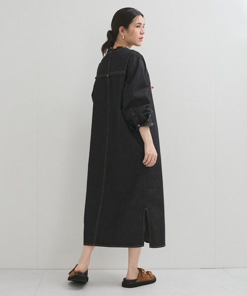 ✨人気完売品✨ルセルクルパーロペ ヨークタックデニムワンピース インディゴブルー ✨人気完売品✨ルセルクルパーロペ ヨークタックデニム