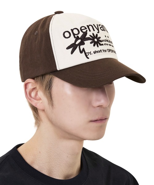 ★OY★BLOOM LOGO CAP - BROWN★正規品/韓国直送料込/人気 OY/オーワイ』 BLOOM LOGO CAP/ブルームロゴキャップ（キャップ