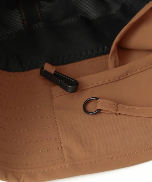 Monocoro toppi(モノコロトッピ)の「コンパクト収納 UVカット ネックカバー 2way バケットハット(ハット・レディース・ベージュ/テラコッタ/グリーン/ブラック・フリー)」の12枚目の写真