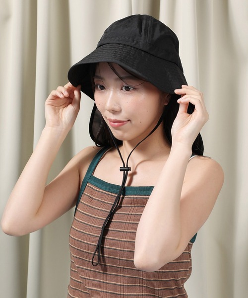 セール】コンパクト収納 UVカット ネックカバー 2way バケット