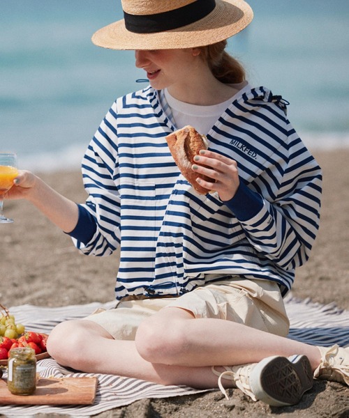 MILKFED. × OP RASH GUARD ZIP HOODIE（ラッシュガード）｜Ocean