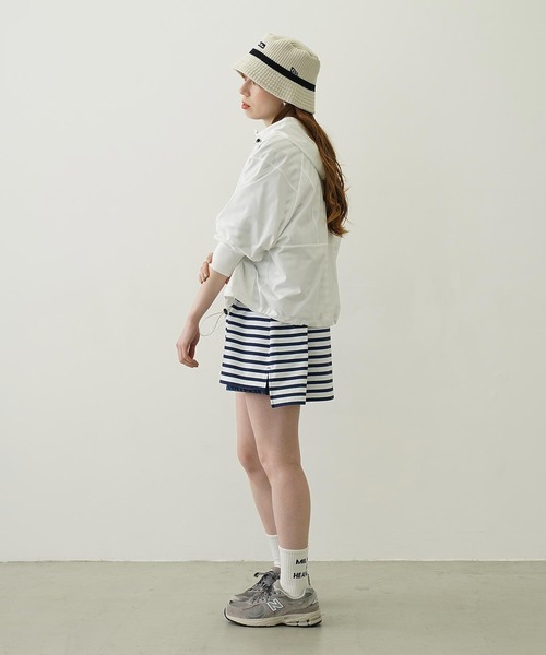 Ocean Pacific（オーシャンパシフィック）の「MILKFED. × OP RASH GUARD ZIP HOODIE（ラッシュガード・レディース・ネイビー/ブラック/ホワイト・ONE SIZE）」の8枚目の写真