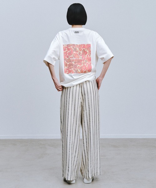 AMERICAN RAG CIE(アメリカンラグシー)の「【AMERICAN RAG CIE】ペイズリーTシャツ(ユニセックス)(Tシャツ/カットソー・レディース・ホワイト・LARGE/MEDIUM)」の4枚目の写真