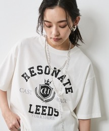 CHIC STYLE | 綿100％ピグメント染ロゴプリントTシャツ＜大きいサイズ有＞シックスタイル(Tシャツ/カットソー)