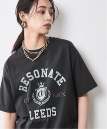 CHIC STYLE | 綿100％ピグメント染ロゴプリントTシャツ＜大きいサイズ有＞シックスタイル(Tシャツ/カットソー)