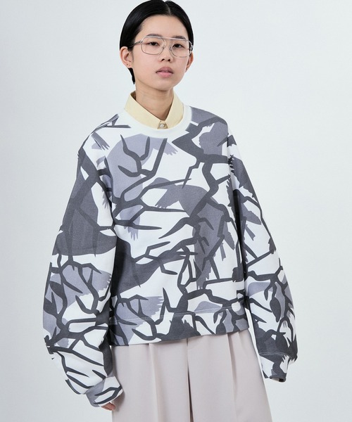 M TO R（ムウトアール）の「NEW CAMO PRINT SWEAT SHIRTS（スウェット・レディース・ホワイト/ベージュ系その他・38/40/42）」の11枚目の写真