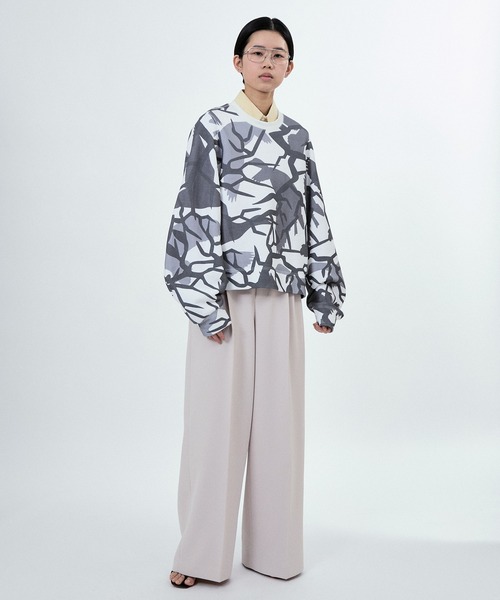 M TO R（ムウトアール）の「NEW CAMO PRINT SWEAT SHIRTS（スウェット・レディース・ホワイト/ベージュ系その他・38/40/42）」の10枚目の写真
