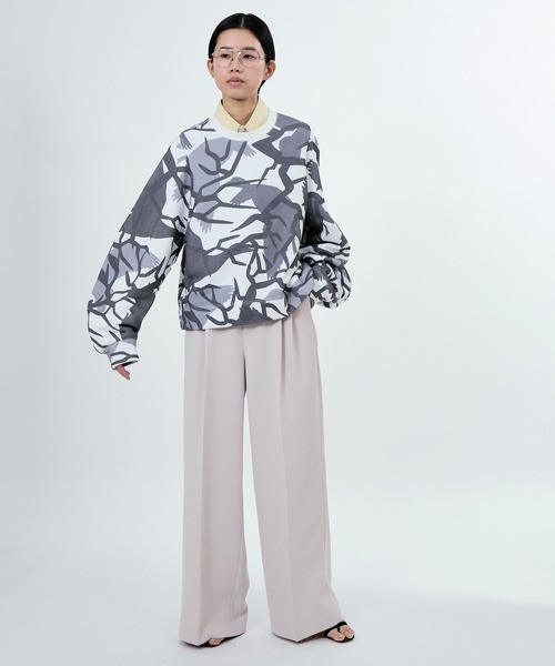 M TO R（ムウトアール）の「NEW CAMO PRINT SWEAT SHIRTS（スウェット・レディース・ホワイト/ベージュ系その他・38/40/42）」の9枚目の写真